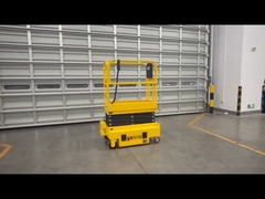Mini Scissor Lift Manual Pushing Aerial Work Platform