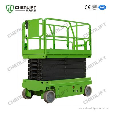 Material Handling Self Propelled Scissor Lift Hydraulic Motor Drive Max 450kg