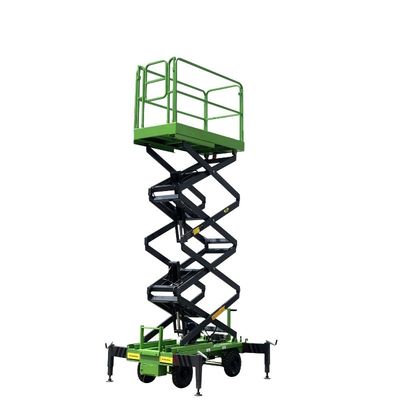 Durable Mobile Scissor Lift 14 Meters Hydraulic X-Lift Platform 500kg Loading Capacity
