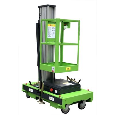 8m Aluminum Aerial Work Platform Hydraulic Vertical Lift Table 0.75Kw Lifting Power