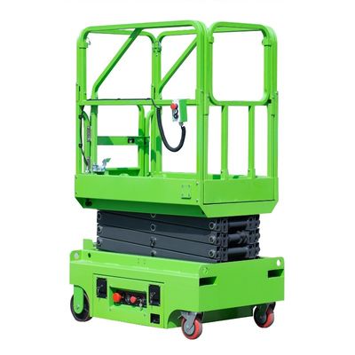 Explosion Proof 3m Manual Push Mobile Scissor Lift In Blue Color Easy Operation