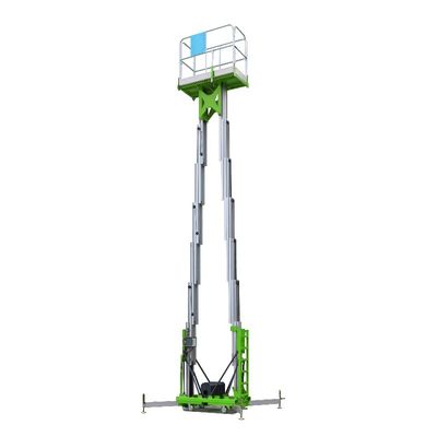 Double Mast Portable Aerial Work Platform Aluminum Alloy Profile MT