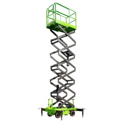 14M Small Electric Scissor Lift With Motorized Device Loading Capacity At 450Kg