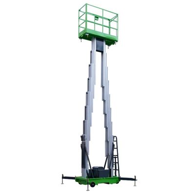 10 Meters Height Aerial Work Platform Double Mast Hydraulic Vertical Lift Table