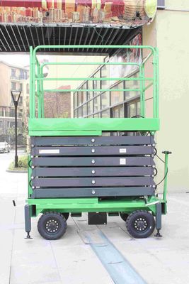 16 Meters AC DC Power Supply Mobile Scissor Lift For Painting , Cleaning
