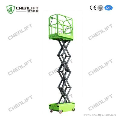 Mini Single Man Scissor Lift 240kg Loading Capacity With Extension Platform