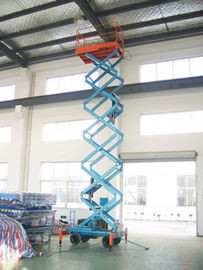 Motorized scissor lift with loading capacity 1000Kg and 12M Lifting Height