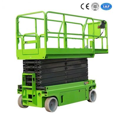 Hydraulic Motor Drive Self Propelled Scissor Lift Table 8m High Aerial Work Platform