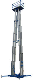 10 Meters Platform Height 300Kg Loading Capacity Quadruple Mast Aerial Work Platform With Pulling Device