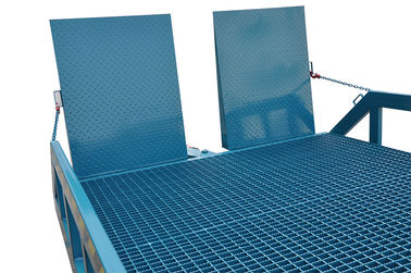 8000Kg Manual Mobile Dock Ramp , Mechanical Durable Mobile Loading Dock