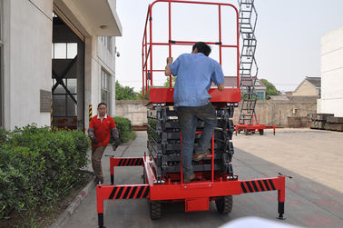 Platform Height 4000mm Hydraulic Mobile Scissor Lift For Lifting 1000Kg