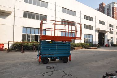 11m Manual Pushing Mobile Scissor Lift  Loading 450kg