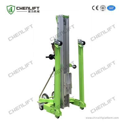 Aluminum Manual Material Lift Equipment 6 Meters 300Kg Loading Capacity