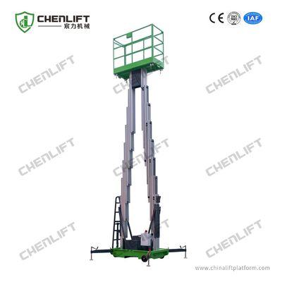 10 Meters Hydraulic Lift Platform Aluminum Aerial Work Platform Double Mast