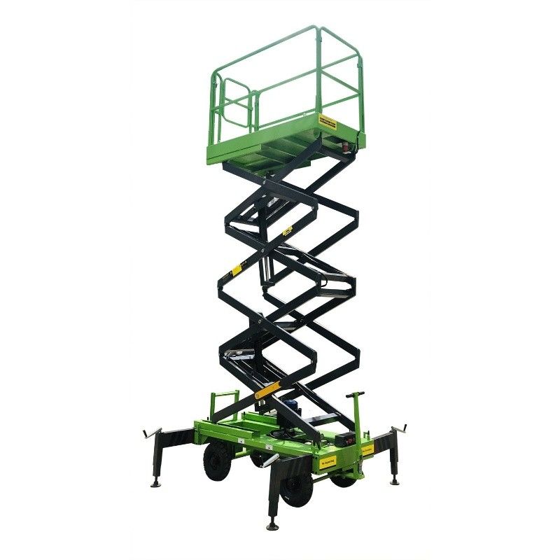 9m Hydraulic Scissor Lift With Motorized Device Electric Lifting Table 450kg Loading Capacity