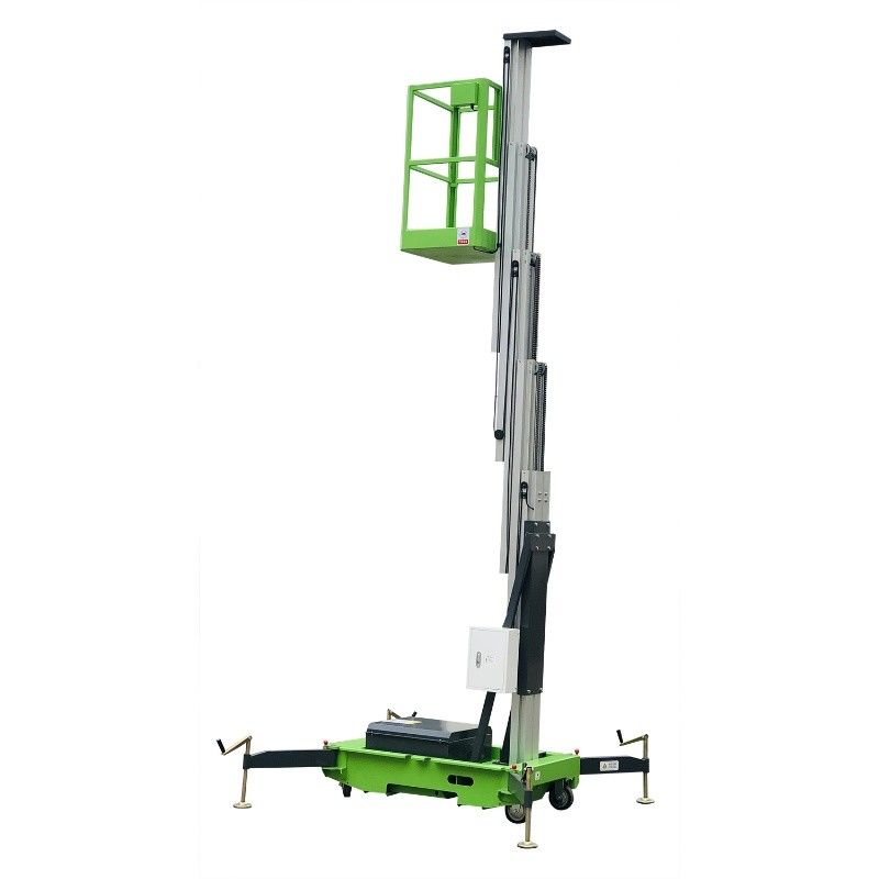 9 Meters Mobile Single Mast Aerial Work Platform ,  Electric Vertical Lift