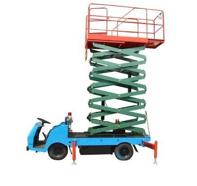 6M 450kg  Portable Pneumatic Truck Mounted Scissor Lift