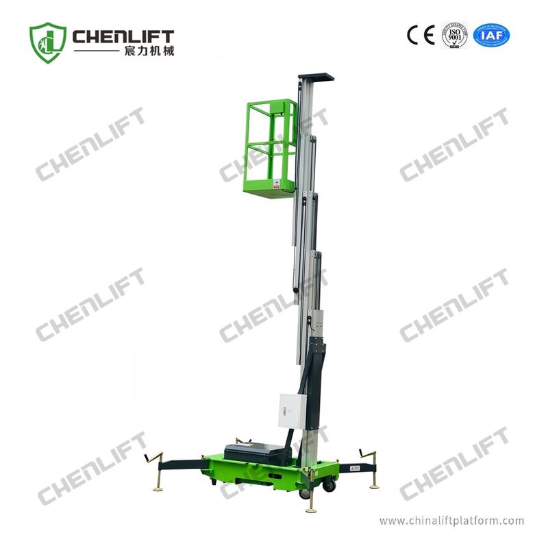 Aluminum Aerial Work Platform 10m Single Mast Vertical Lift Table