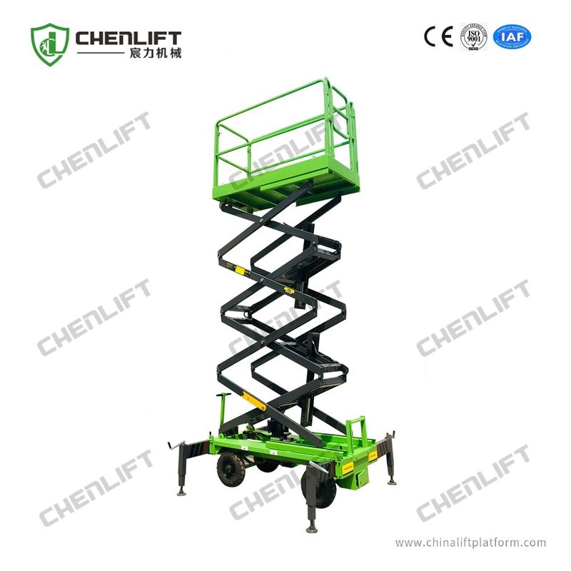 6 Meters Industrial Hydraulic Lift Platform Scissor Lift Aerial Work Platform 1 Ton Load