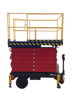AC / DC Motorized Device Mobile Scissor Lift , 2.2Kw Lifting Power